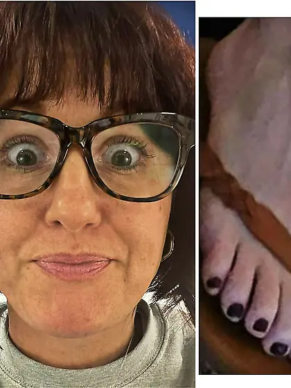 Feet/face collages