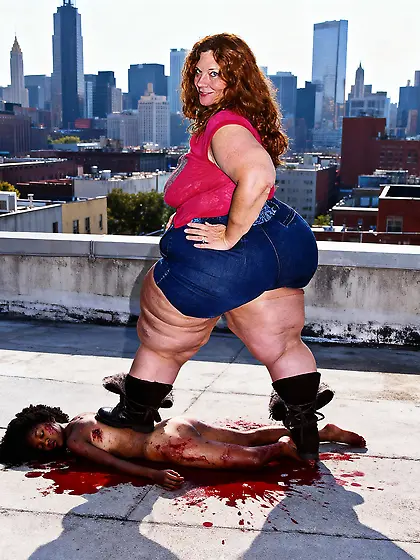 Giant Bbw Crushes Nigger