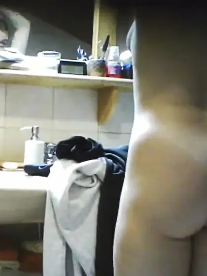 German girlfriend hidden camera in bathroom