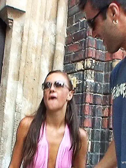 Gilda Roberts tajes her cute dress off and then toys her hungry