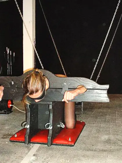 Horny slave gets tied up and fucked so damn...