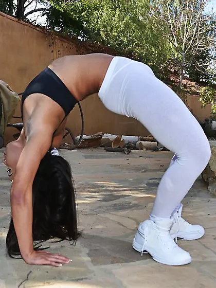 American ebony flexible yoga