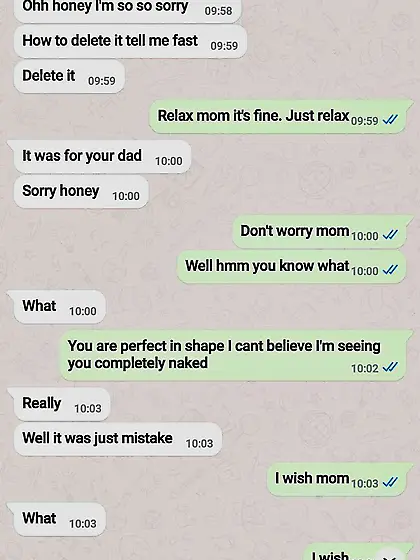 Sexting with my mom (1) mom son chat porn captions