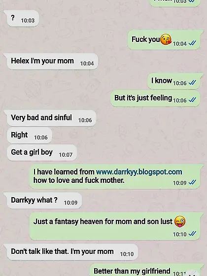 Sexting with my mom (1) mom son chat porn captions