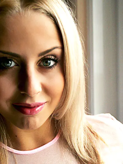 Blonde nipples pinched rides