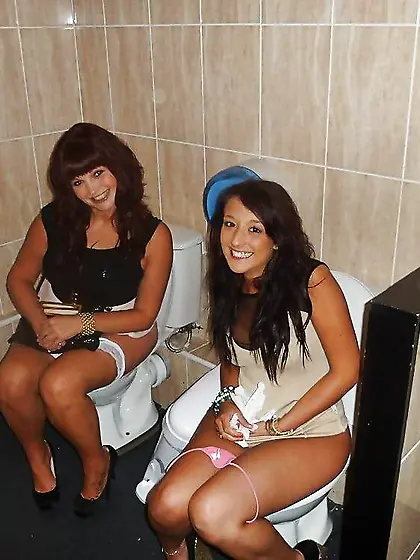 Toilet and pee girls