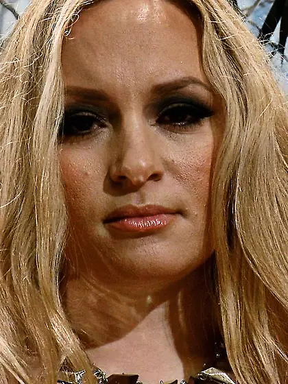 Busty blonde bitch black