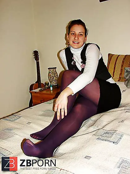 Purple nylons,  tights,  pantyhose