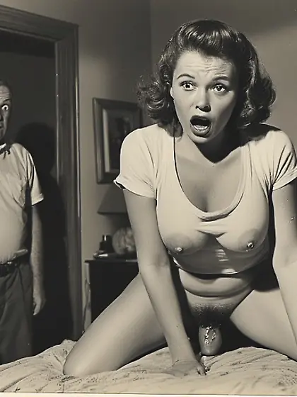 AI Vintage Shocked daddies