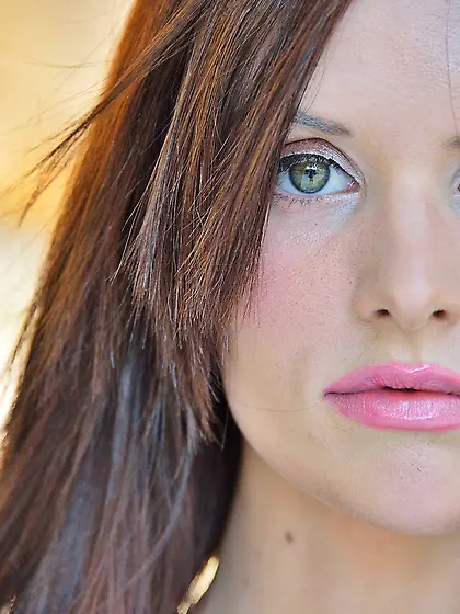 Dark-haired teen beauty exposes her lustful pussy while in publi