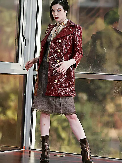 Stoya Doll takes her classy goth outfit off and fucks with a stu