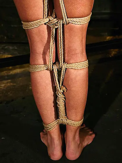 Innocent looking brunette gets tied up by her slutty mistress,  s