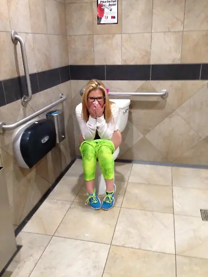 Toilet and pee girls