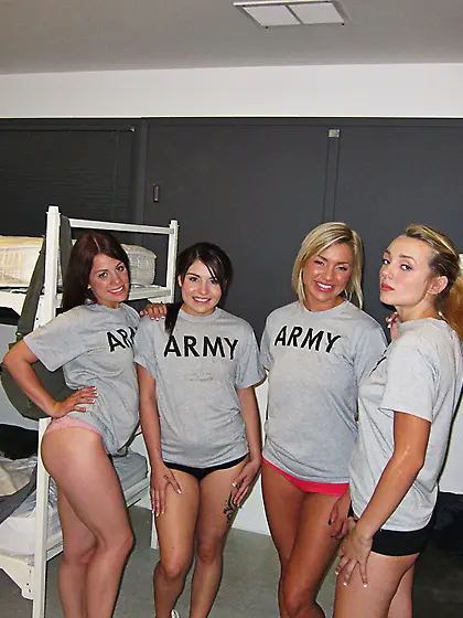 American uniform amateur lesbian girlfriend