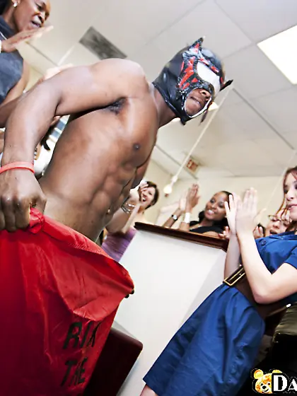 Nude cfnm office party