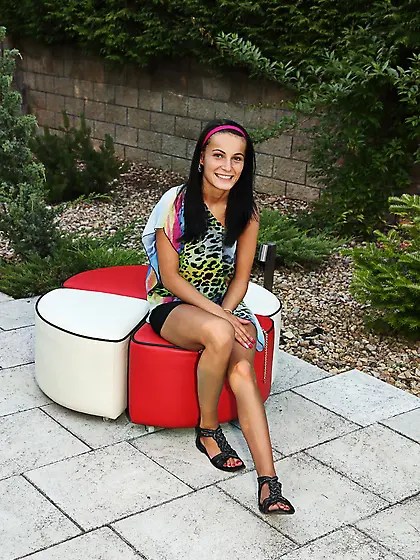 Lesbian chicks Lexi Dona and Eva Strauss are playing with gyneco