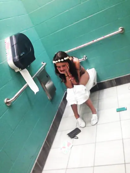 Toilet and pee girls