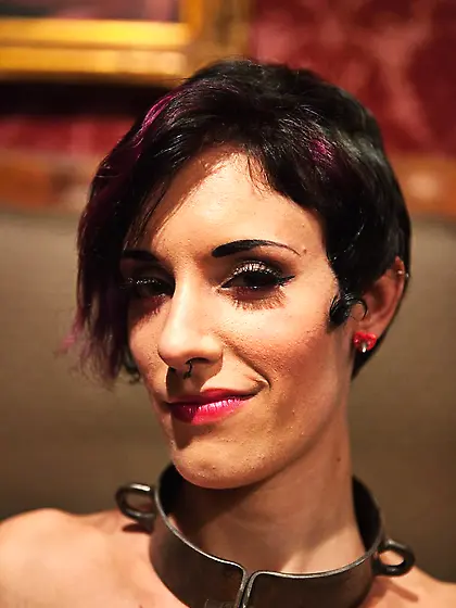 Girls bound rope put