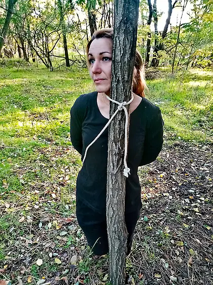 Tied to a pole until further instruction