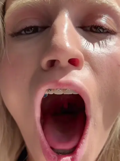 Hungry cumslut.  Begging