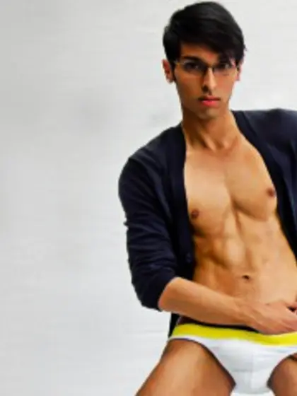 Brunette Young Man Lukas Dancing.