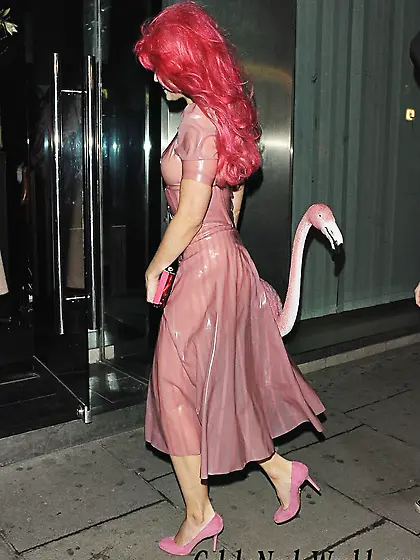 Daisy Lowe Braless See Through To Pasties Birthday Party In Lond