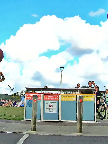 WNBR Byron Bay public erection happy flashing