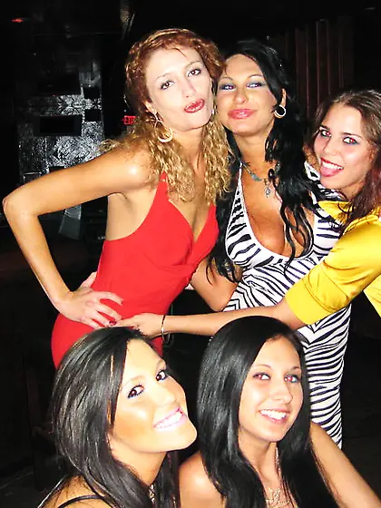 Relaxed party hotie tasting