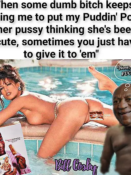Racquel Darrian, Bill Cosby meme. Pudding Pop LOL