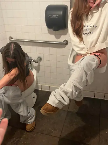 Toilet and pee girls