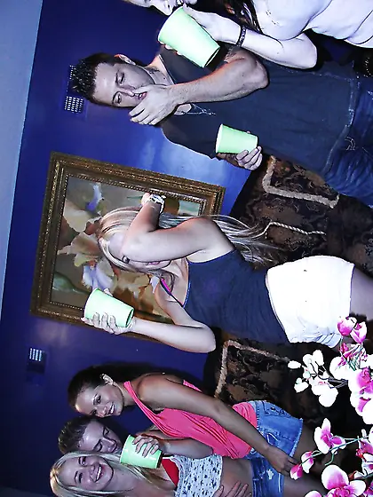 Alcohol makes students forget about shyness and enjoy hot group