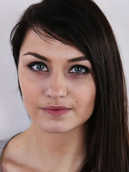 Attractive chick creamy skin