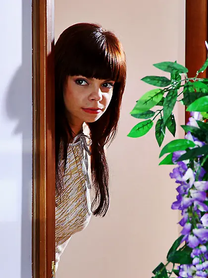 Naughty girl spanked sneaking