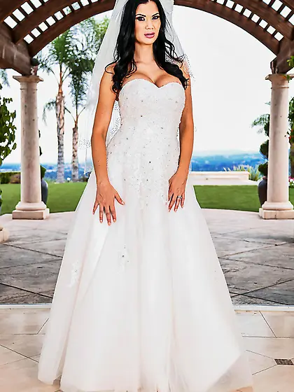 Busty brunette MILF bride gets destroyed during the honeymoon