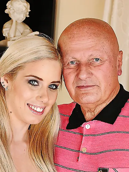 Lustful old guy enjoys oral foreplay and passionate sex with tee