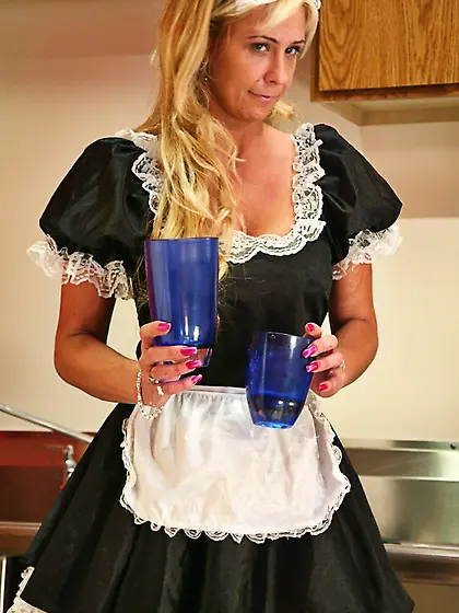 Sexy uniform blonde